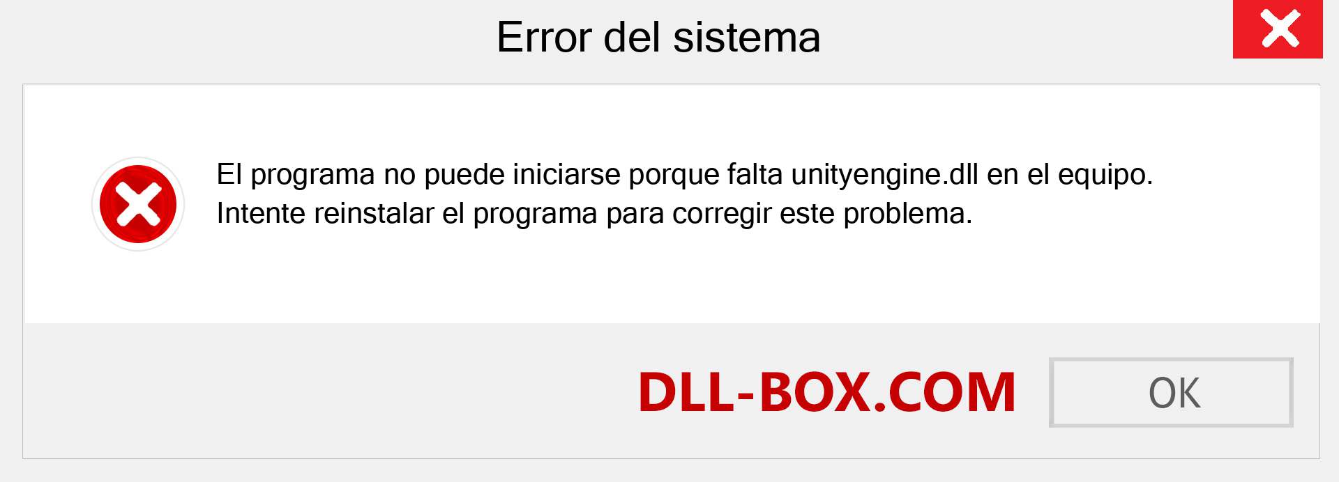 ¿Falta el archivo unityengine.dll ?. Descargar para Windows 7, 8, 10 - Corregir unityengine dll Missing Error en Windows, fotos, imágenes